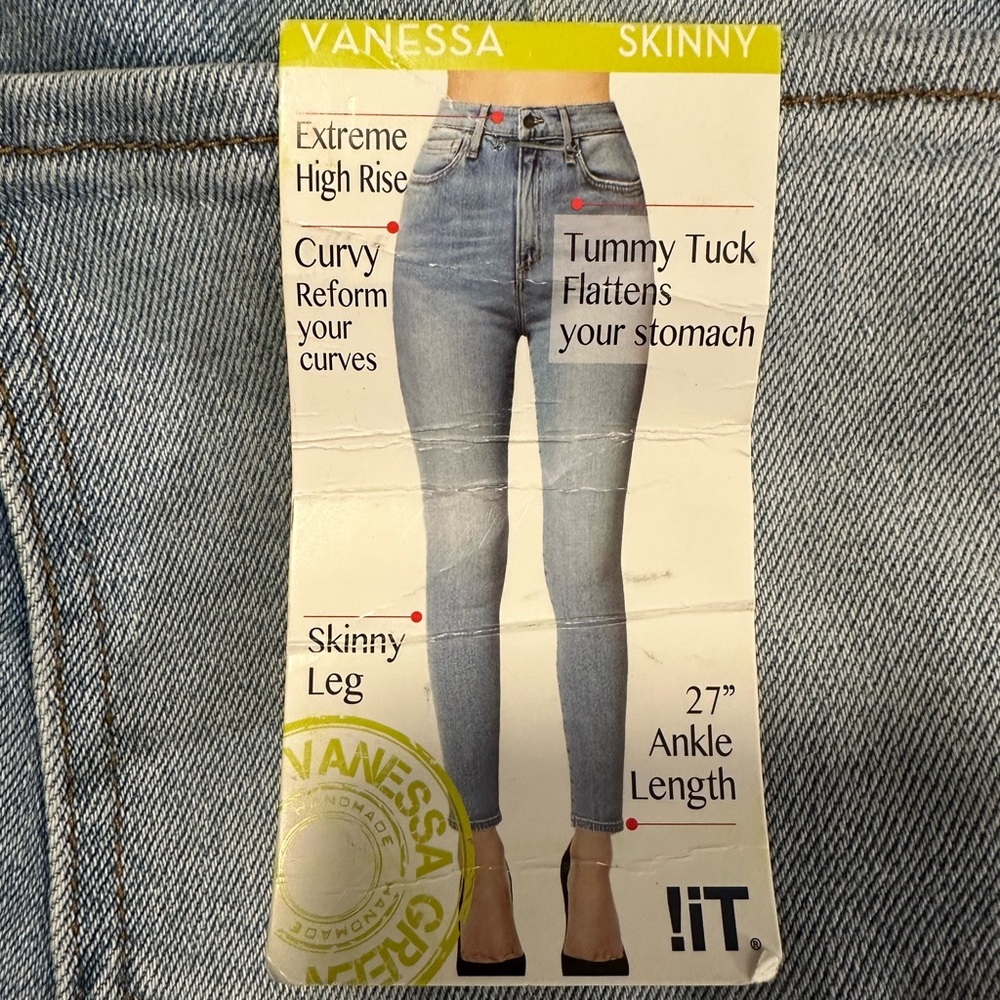 !it Jeans Vanessa Extreme High Rise Curvy Skinny